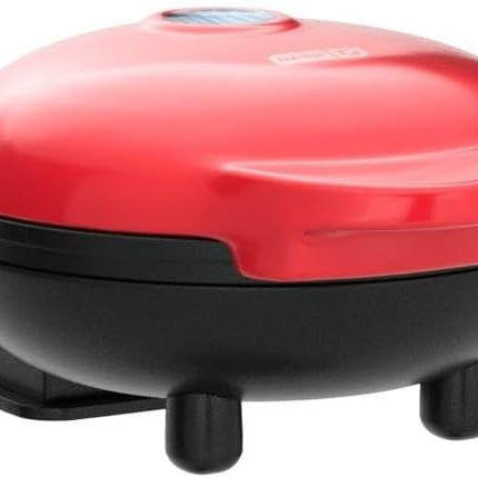 DASH Mini Maker Waffle Maker + Griddle, 2-Pack Griddle + Waffle Iron - Red