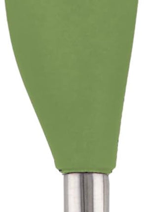 Tovolo Jar Spatula Silicone Long Stainless Steel Handle Scraper Spatula Pesto Green, Jar Scraper Heat Resistant Dishwasher Safe BPA Free Kitchen Utensil for Scraping Spreading Jelly Peanut Butter
