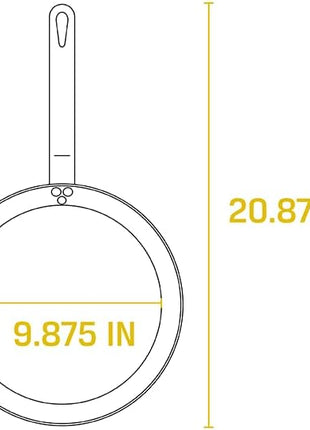 Lodge Pre-Seasoned Carbon Steel Skillet - Use in the Oven, on the Stove, on the Grill, or Over a Campfire - 12 Inch