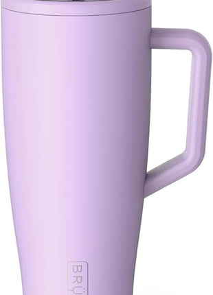 BrüMate Era 40 oz Tumbler with Handle and Straw | 100% Leakproof Insulated Water Bottle Tumbler with Lid and Flexible SoftSip Straw | Made of Stainless Steel | Cup Holder Friendly | 40oz (Lavender)