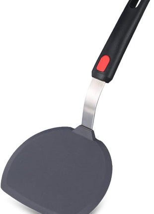 Tenta tenta kitchen Silicone Turner Wide Pancake Spatula Pizza Peel Kitchen Utensil Nonstick Cookware Safe Kitchen Flipper for Griddle Cooking and Baking- 600°F Heat-Resistant Rubber Egg Spatulas.