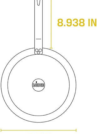Lodge Pre-Seasoned Carbon Steel Skillet - Use in the Oven, on the Stove, on the Grill, or Over a Campfire - 12 Inch