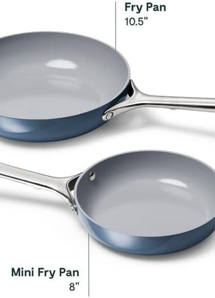 Caraway Nonstick Ceramic Mini Fry Pan (1.05 qt, 8") - Non Toxic, PTFE & PFOA Free - Oven Safe & Compatible with All Stovetops (Gas, Electric & Induction) - Navy