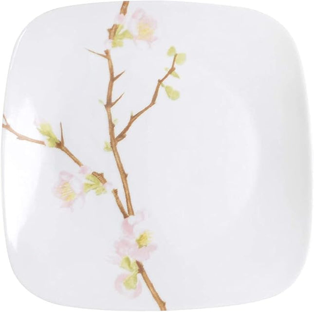 Corelle Square 10-1/4-Inch Dinner Plate, Cherry Blossom
