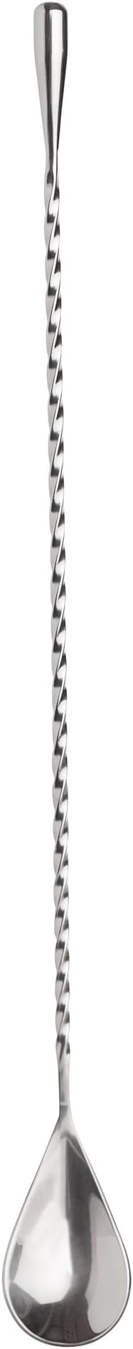 HIC Kitchen Bar Cocktail Mixing Spoon, 18/8 Stainless Steel, 12-Inches