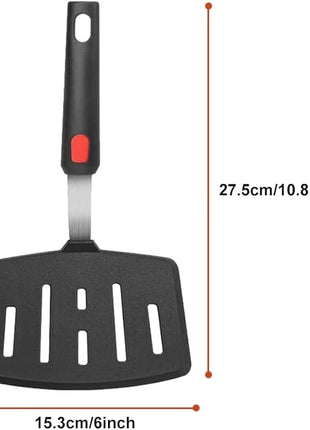 Tenta tenta kitchen Silicone Fish Spatula Turner Wide Pancake Spatulas for Nonstick Cookware Pans Omelette Egg Spatula 600°F Heat-Resistant Kitchen Silicone Utensils