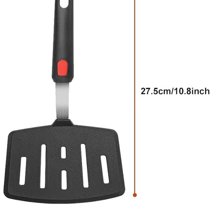 Tenta tenta kitchen Silicone Fish Spatula Turner Wide Pancake Spatulas for Nonstick Cookware Pans Omelette Egg Spatula 600°F Heat-Resistant Kitchen Silicone Utensils