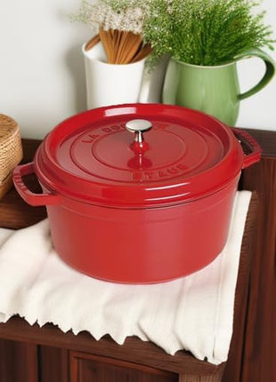 7-Qt. Round Dutch Oven Color: Cherry