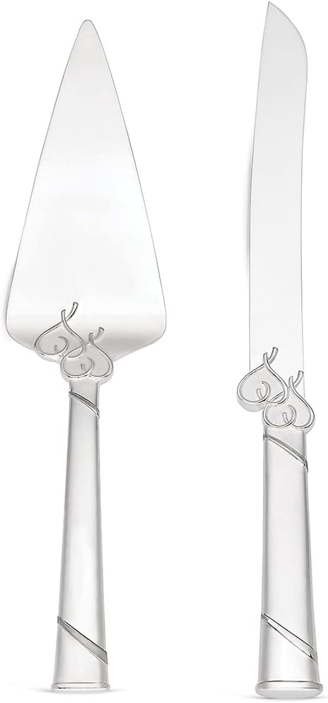 Lenox 812615 True Love Cake Knife & Server, Metallic