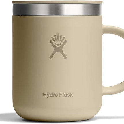 Hydro Flask Coffee Mug – Insulated Stainless Steel, Non Spill, Leak Proof Travel Mug 12 Oz Oat Tan