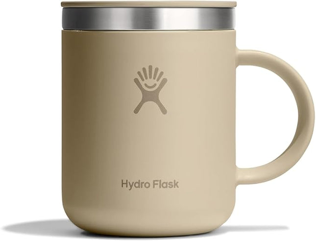 Hydro Flask Coffee Mug – Insulated Stainless Steel, Non Spill, Leak Proof Travel Mug 12 Oz Oat Tan