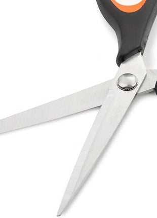 Arcos Kitchen Scissors 8 Inch Stainless Steel. Scissors for Meat Use. Polypropylene Handle and 235 mm Blade. Series Prochef. Black and Red Color