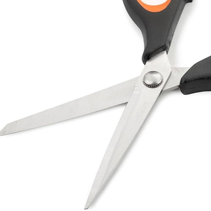 Arcos Kitchen Scissors 8 Inch Stainless Steel. Scissors for Meat Use. Polypropylene Handle and 235 mm Blade. Series Prochef. Black and Red Color