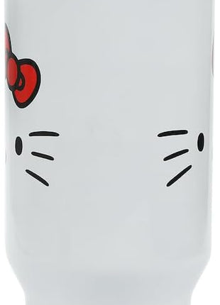 Bioworld Hello Kitty 40 Oz Stainless Steel Tumbler With Sculpted Bow Handle