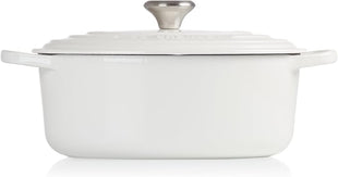 Le Creuset Enameled Cast Iron Signature Oval Dutch Oven, 2.75 qt., White