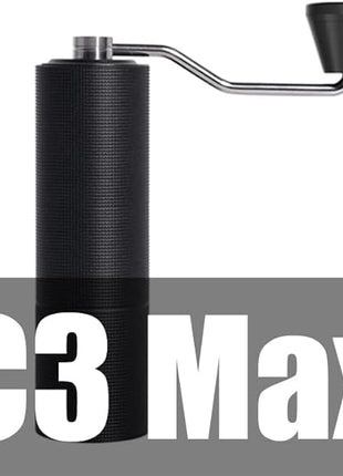 TIMEMORE Chestnut C3 Max Manual Coffee Grinder Capacity 30g with CNC Stainless Steel Conical Burr, Internal Adjustable Setting, Double Bearing Positioning, French Press Coffee for Hand Grinder