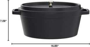 Staub Oval Dutch Oven 8.5-Quart Matte Black