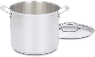 Cuisinart 12-Quart Stockpot w/Lid, Chef's Classic Collection, Silver, 766-26AP1