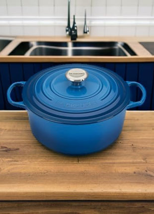 Le Creuset Enameled Cast Iron Signature Round Dutch Oven, 5.5 qt., Marseille