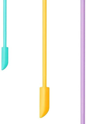 Silicone Spatula Set (3Pcs) - Mini Scraper Tool for Beauty & Food - Reach Every Last Drop, Multi-Size Spatulas for Makeup Jars, Lotion Bottles & Kitchen Containers