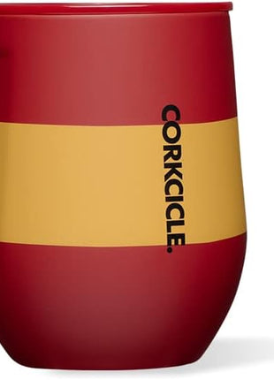 Corkcicle Stemless Insulated Wine Glass Tumbler - Keeps Beverages Cold 6 Hours & Hot 3 Hours - Stainless Steel - Easy-Grip - Summer Drinkware Gift - Keeps Drinks Ice Cold - 12 oz - Gryffindor