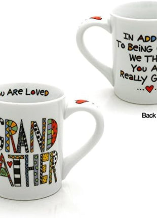 Our Name is Mud “Loved Grandfather” Porcelain Mug, 16 oz.