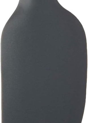 Tovolo Flex-Core All Silicone Spatula Turner, Tapered Edge, Ergonomic Handle, Heat Resistant, Charcoal