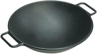 Lodge BOLD 14 Inch Seasoned Cast Iron Wok; Design-Forward Cookware
