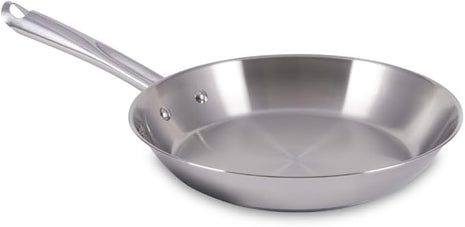 T-Fal Gourmet Stainless Steel Fry Pan 12.5 Inch Induction Compatible Skillet Pan, Fast and Even Heating, Oven Safe to 500F, Professional Grade Cookware for Home Chefs