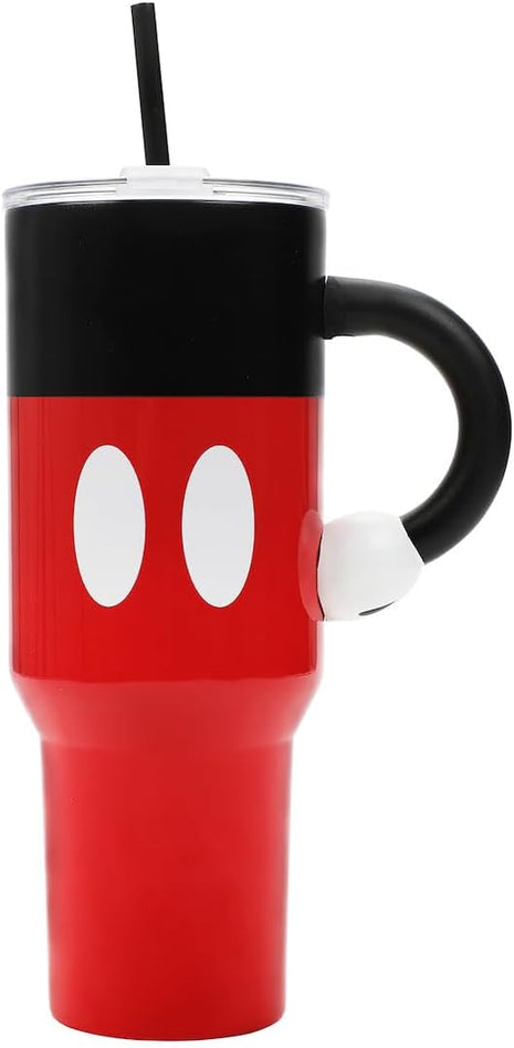 Disney Mickey Mouse 40 Oz Stainless Steel Tumbler With Sculpted Arm Handle