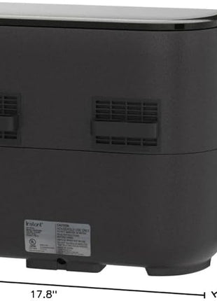 Instant Pot Vortex Plus XL 8QT ClearCook Air Fryer, Clear Windows, Custom Programming, 8-in-1 Functions that Crisps, Broils, Roasts, Dehydrates, Bakes, Reheats, from the Makers of Instant Pot, Black