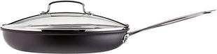 Cuisinart 11-Piece Nonstick Cookware Set, Black, 55-11BK & 12-Inch Skillet, Nonstick-Hard-Anodized with Glass Cover, 622-30G