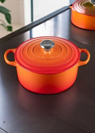 Le Creuset Enameled Cast Iron Signature Round Dutch Oven, 4.5 qt., Flame