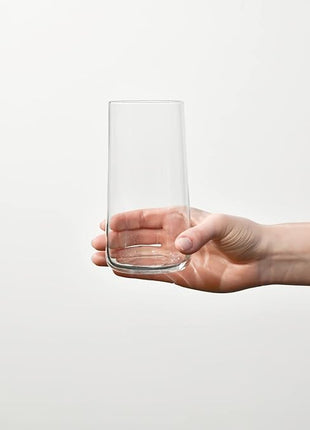 Krosno Tall Water Glasses, Set of 6, 18.3 oz, Avant-Garde Collection, Lightweight Crystal Glass, Perfect for Everyday, Dishwasher Safe, Made in Europe