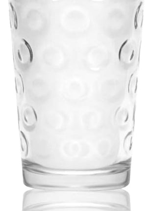 Circleware 40180 Circle Set of 4-15.7 oz Heavy Base Highball Drinking Glasses Tumblers Ice Tea Beverage Cups Glassware for Water, Juice, Beer, 4pc,