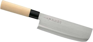 JapanBargain, Nakiri Knife 6-5/8", High Carbon Steel Vegetable Cleaver, Razor Sharp Japanese Chef Knife for Meat and Veggies, Rust-Resistant Molybdenum Blade, Wooden Handle, Made in Japan