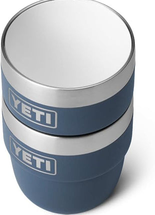 YETI Rambler 4 oz Stackable Cup, Stainless Steel, Vacuum Insulated Espresso/Coffee Cup, 2 Pack