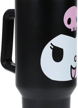 Bioworld Kuromi 40 Oz. Stainless Steel Tumbler With Leak-Proof Lid