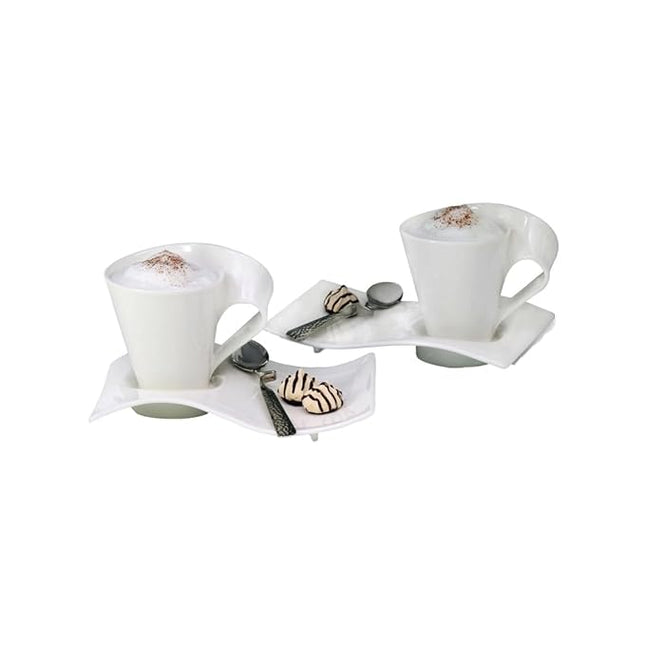 Villeroy & Boch NewWave Caffe Mugs, Set of 2, Premium Porcelain, Made in Germany, 11 ozs