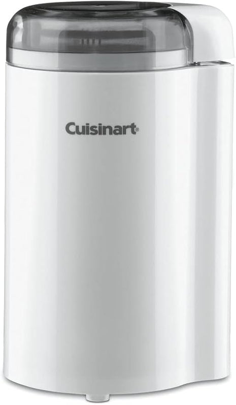 Cuisinart Coffee Grinder, One Touch Control Coffee Bean Grinder with Stainless Steel Bowl and Blades, 2.5 oz/70g Capacity Enough for 12 Cups, On/Off Switch with Safety Interlock, DCG-20N, White