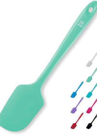 DI ORO Silicone Spatula - 600°F Heat-Resistant Rubber Kitchen Spatula for Baking, Scraping, & Mixing - BPA Free Nonstick Cookware Safe Flexible Utensil for Cooking - Seamless & Dishwasher Safe (Mint)