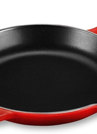 Le Creuset Enameled Cast Iron Signature Iron Handle Skillet, 10.25", Cerise