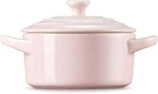 Le Creuset Stoneware Mini Round Cocotte, 8 oz., Chiffon Pink