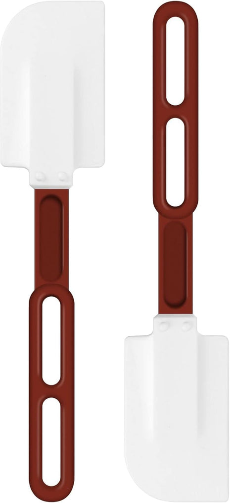 High-Temp Silicone Spatulas, 10'' Commercial Spatula 500°F Heat-Resistant Non-Stick Silicone Scraper, Set of 2 (10-Inch, NSF)