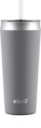 Ello Beacon Vacuum Insulated Stainless Steel Tumbler with Slider Lid and Optional Straw