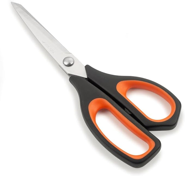 Arcos Kitchen Scissors 8 Inch Stainless Steel. Scissors for Meat Use. Polypropylene Handle and 235 mm Blade. Series Prochef. Black and Red Color
