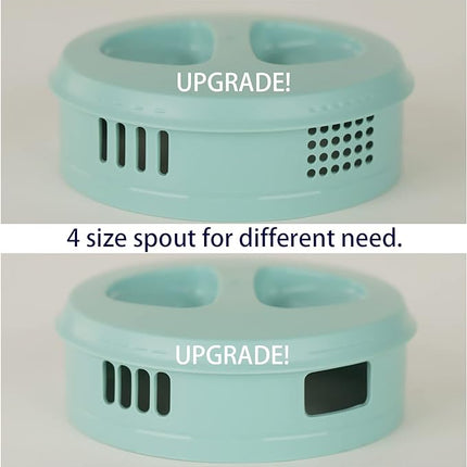 0.66 Gallon/2.5 Litre Plastic Pitcher with Lid BPA-FREE Eco-Friendly Carafes Mix Drinks Water Jug for Hot/Cold Lemonade Juice Beverage Jar Ice Tea Kettle (Blue, 81oz)