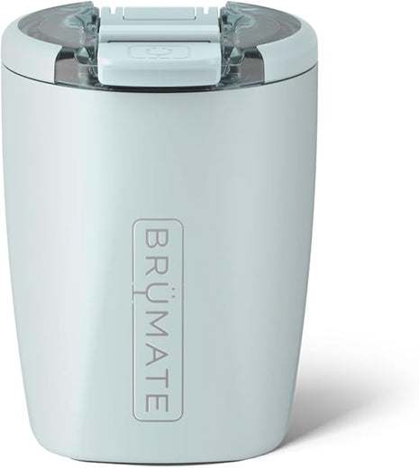BrüMate Rocks 100% Leak-Proof 12oz Insulated Lowball Cocktail & Whiskey Tumbler - Double Wall Vacuum Stainless Steel - Camping, Travel Tumbler & Cocktail Glass (Blue Agave)
