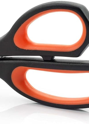 Arcos Kitchen Scissors 8 Inch Stainless Steel. Scissors for Meat Use. Polypropylene Handle and 215 mm Blade. Series Prochef. Black and Red Color