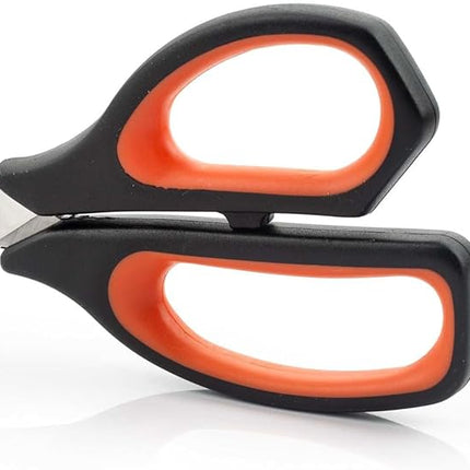 Arcos Kitchen Scissors 8 Inch Stainless Steel. Scissors for Meat Use. Polypropylene Handle and 215 mm Blade. Series Prochef. Black and Red Color